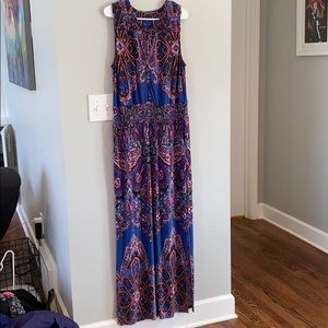 Long Adrianna Papell slinky dress